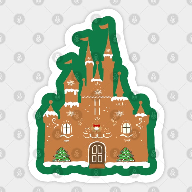 gingerbread castle Sticker by magicmirror